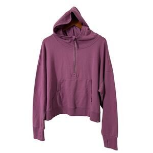 Joy Lab Long‎ Sleeve 1/2 Zip Hoodie in Bordeaux Size XL NWT